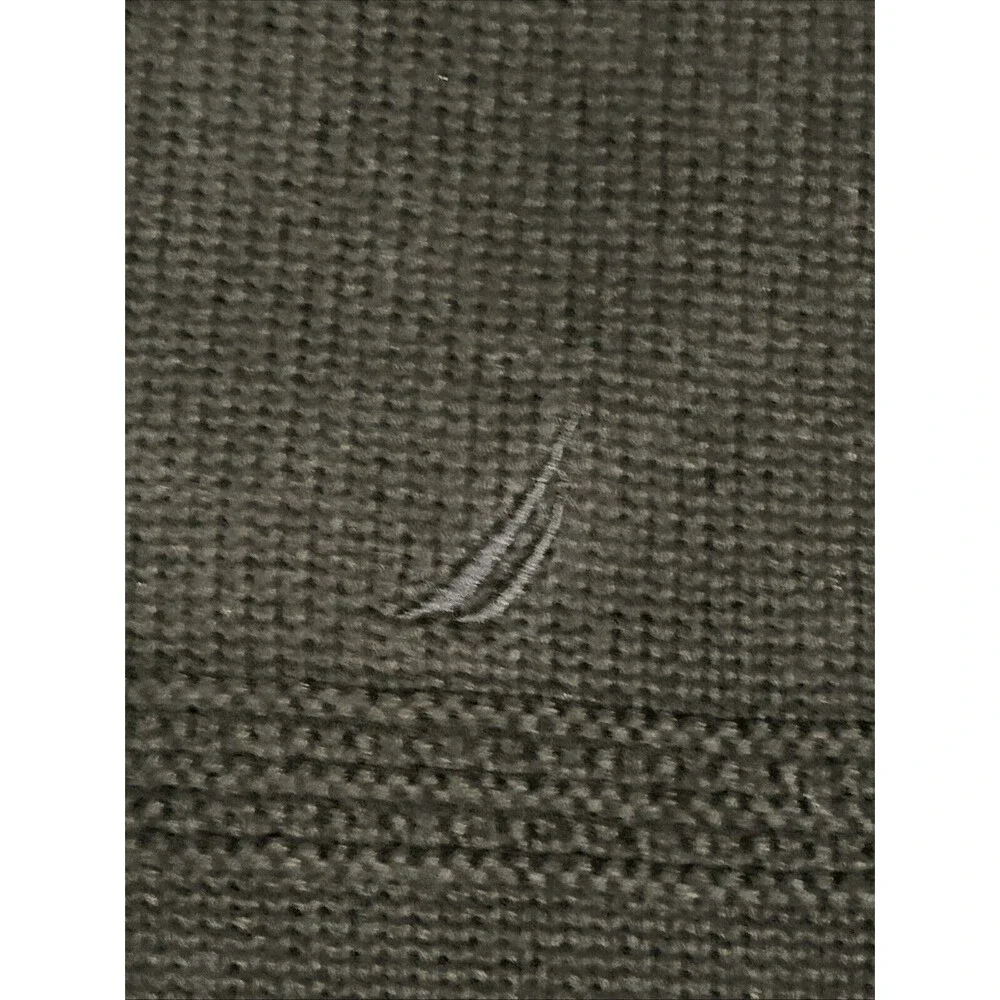 Nautica Navy Blue Cotton V-Neck Men's Sweater Medium - Picture 2 of 4